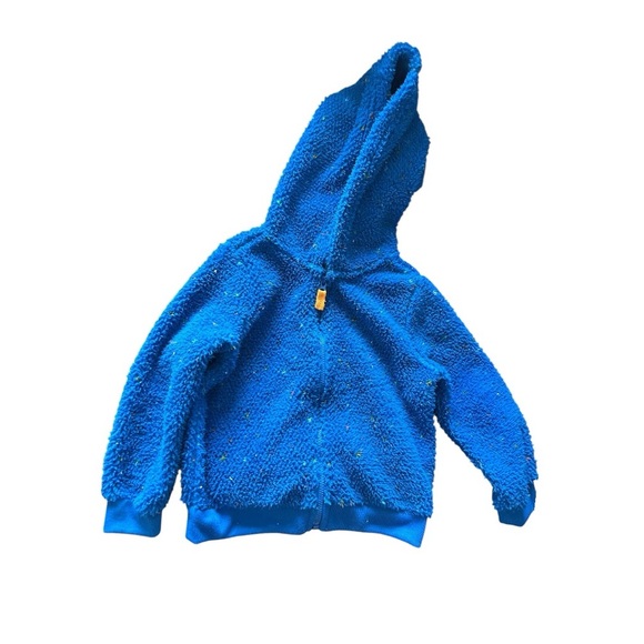 Carter's Vibrant Blue Hoodie Set with Orange Bodysuit - Picture 2 of 6